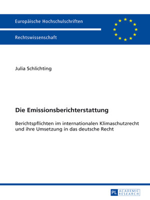 cover image of Die Emissionsberichterstattung